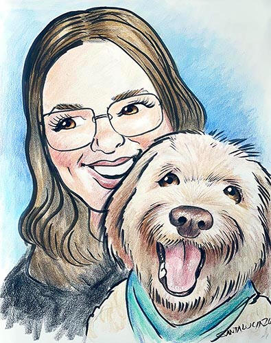 Montreal Live Pet Portraits Montreal Pet Caricatures